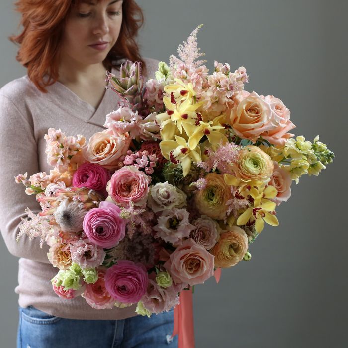 Сочный букет с акварельными переливами ― Мята
