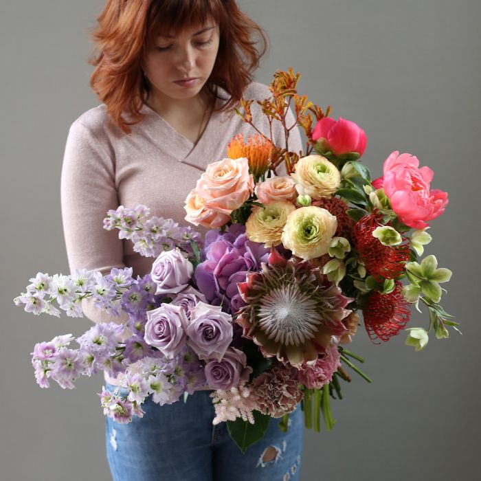  Необычный, запоминающийся букет с королевской протеей ― Мята